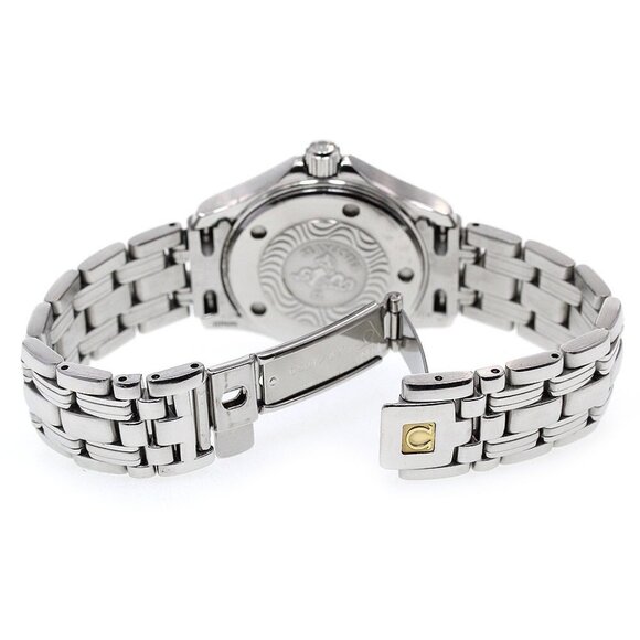 OMEGA Seamaster120 2571.81 Date Navy Dial Quartz Ladies Watch - Picture 12 of 12